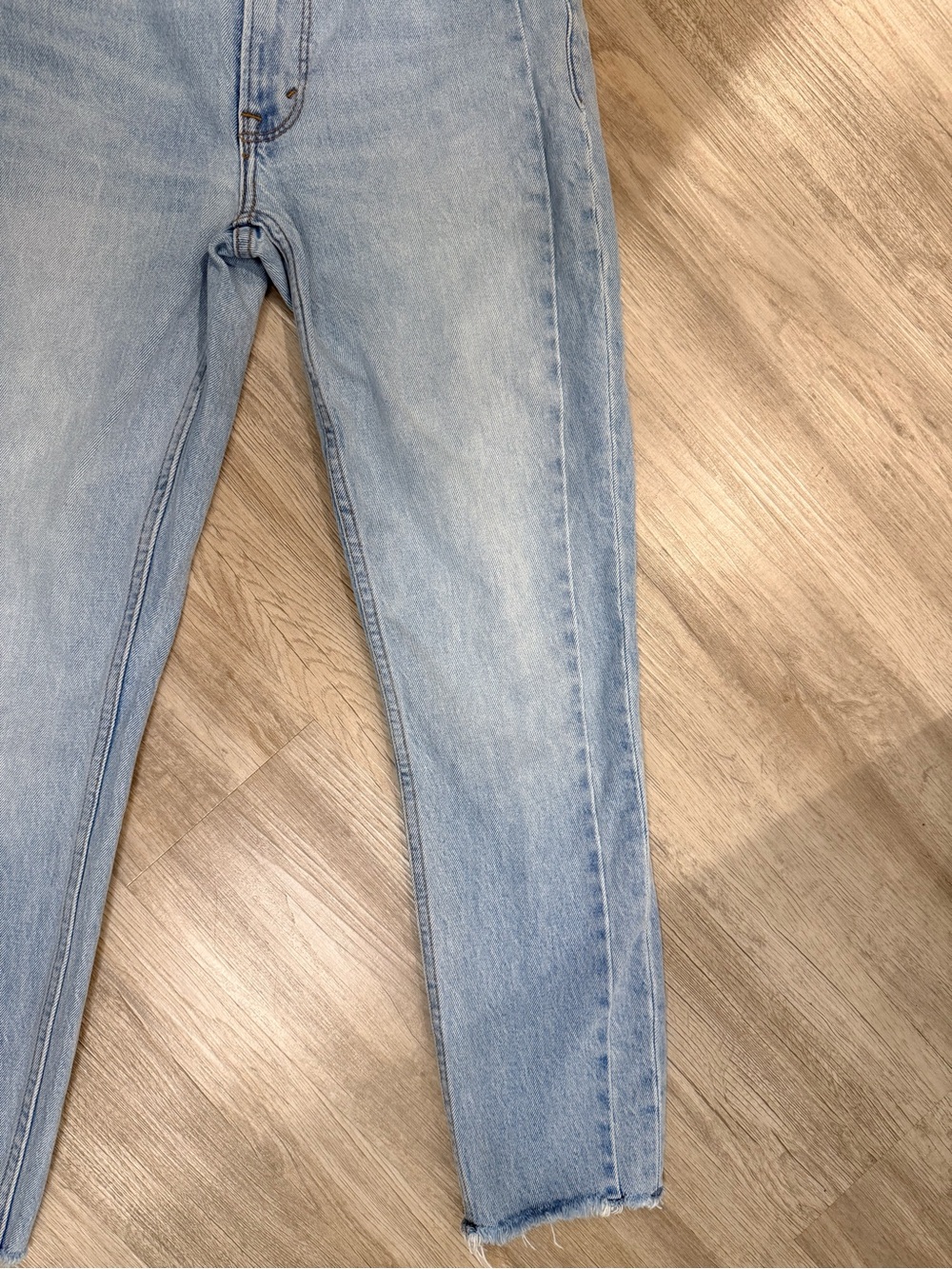 Abercrombie & Fitch Women's Pale Blue High-Rise Skinny Jeans- size 25 - Picture 8 of 10